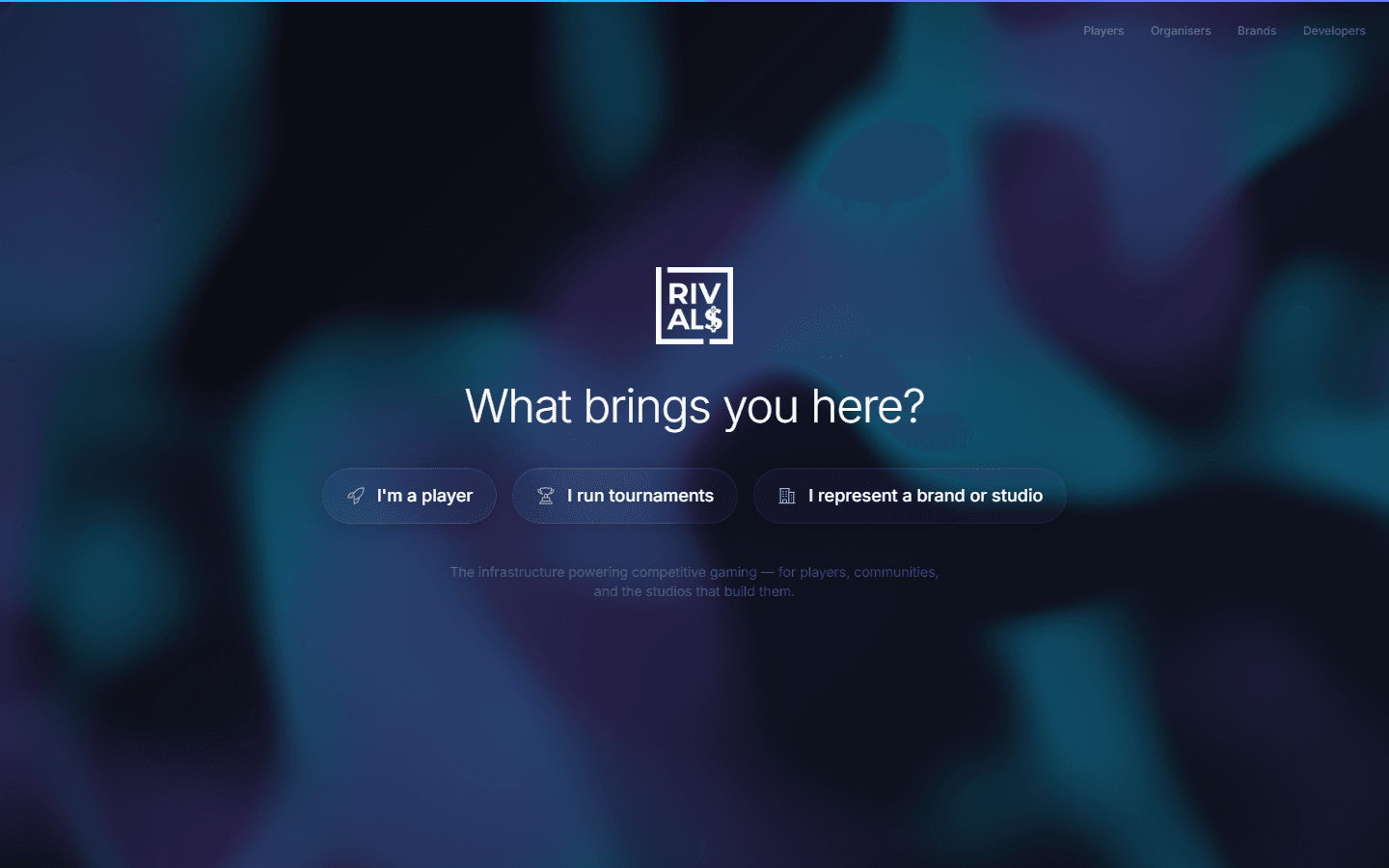 The getrivals.com homepage